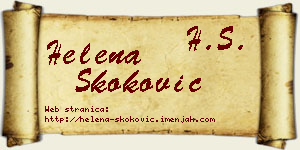 Helena Skoković vizit kartica